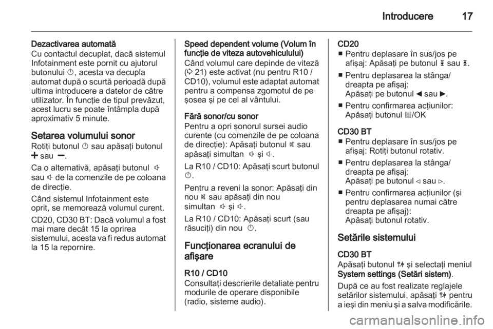 OPEL MOVANO_B 2012  Manual pentru sistemul Infotainment (in Romanian) 