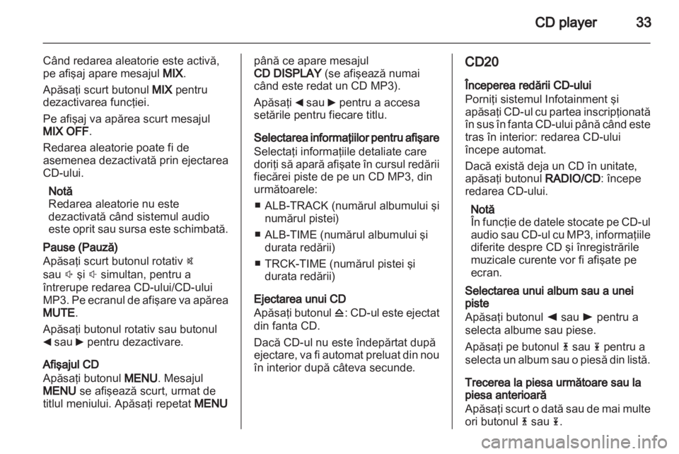OPEL MOVANO_B 2012  Manual pentru sistemul Infotainment (in Romanian) 