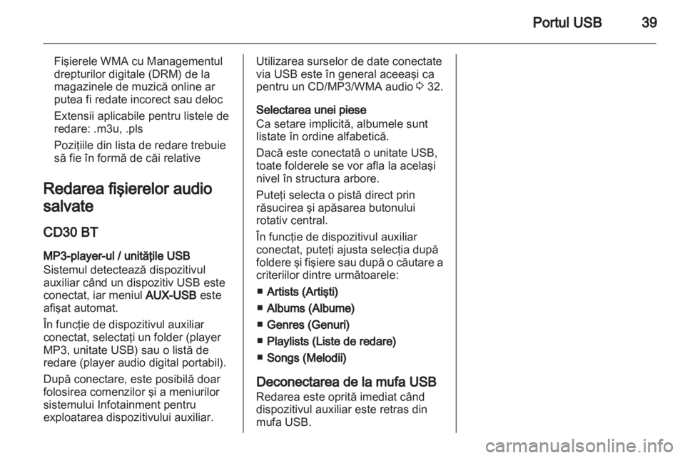 OPEL MOVANO_B 2012  Manual pentru sistemul Infotainment (in Romanian) 