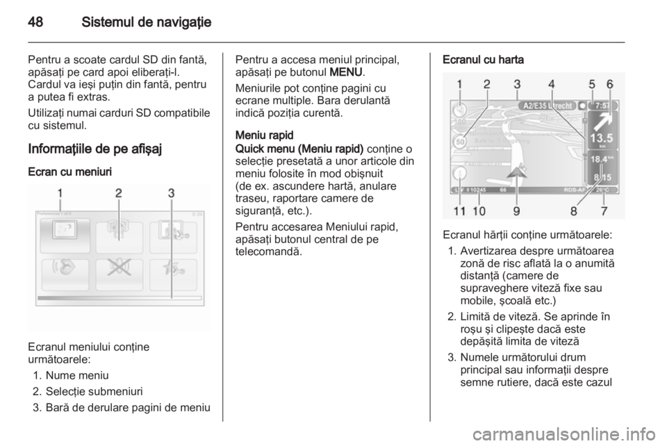 OPEL MOVANO_B 2012  Manual pentru sistemul Infotainment (in Romanian) 