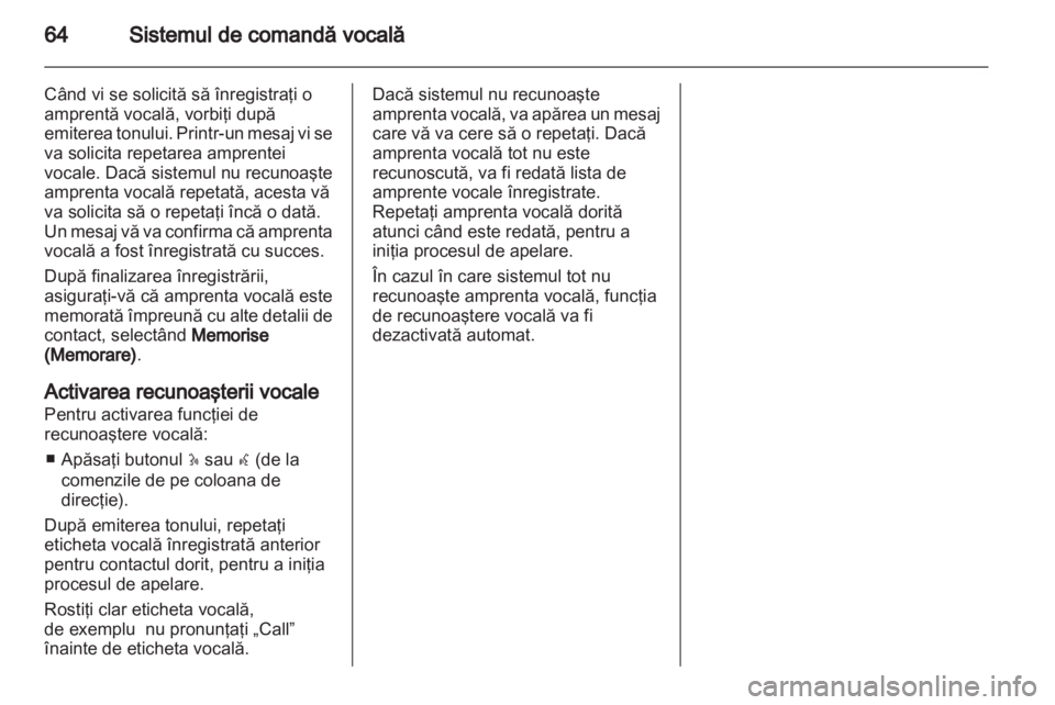 OPEL MOVANO_B 2012  Manual pentru sistemul Infotainment (in Romanian) 
