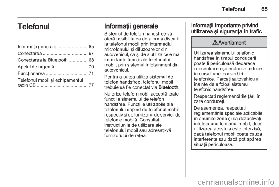 OPEL MOVANO_B 2012  Manual pentru sistemul Infotainment (in Romanian) 