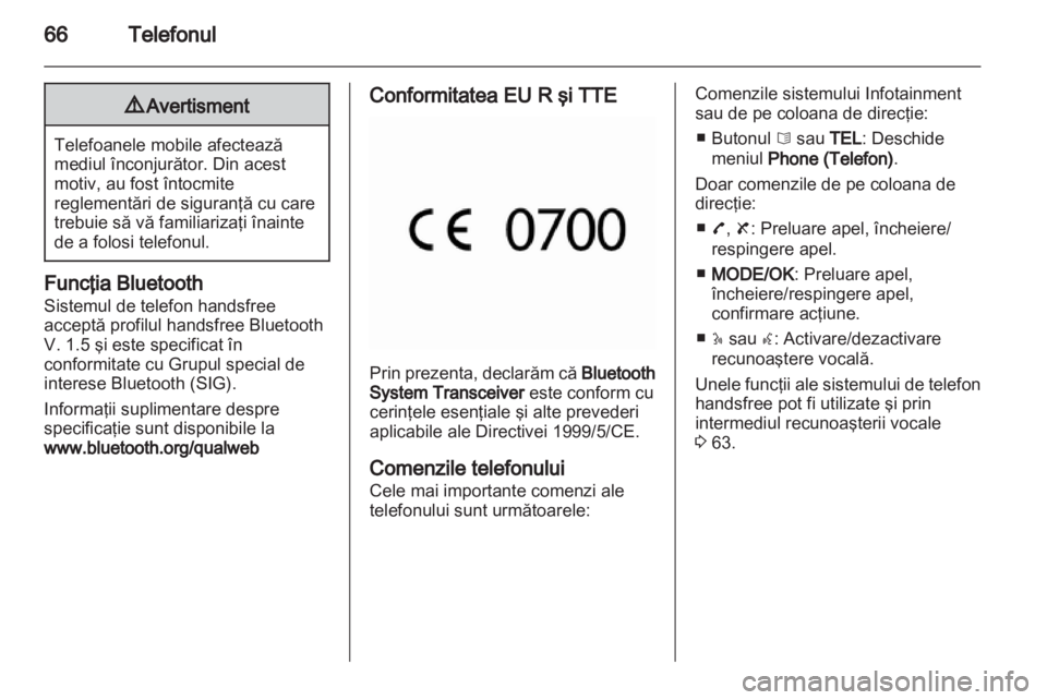 OPEL MOVANO_B 2012  Manual pentru sistemul Infotainment (in Romanian) 