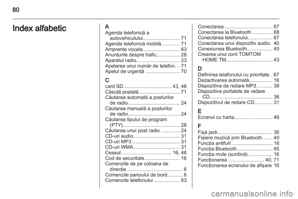 OPEL MOVANO_B 2012  Manual pentru sistemul Infotainment (in Romanian) 