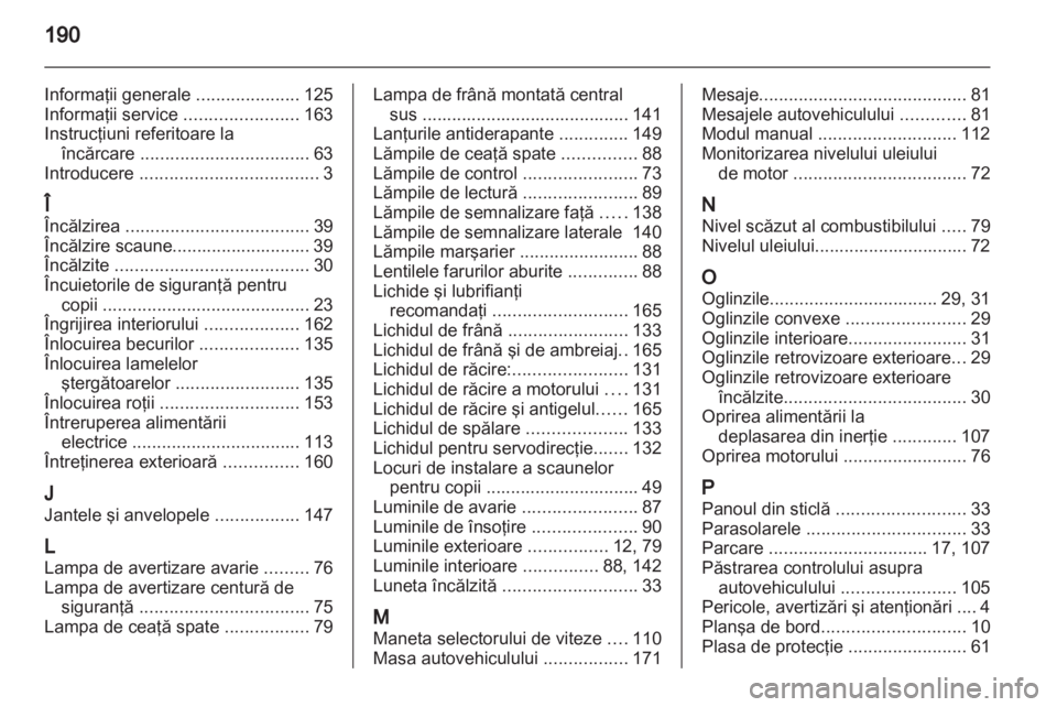 OPEL MOVANO_B 2012  Manual de utilizare (in Romanian) 