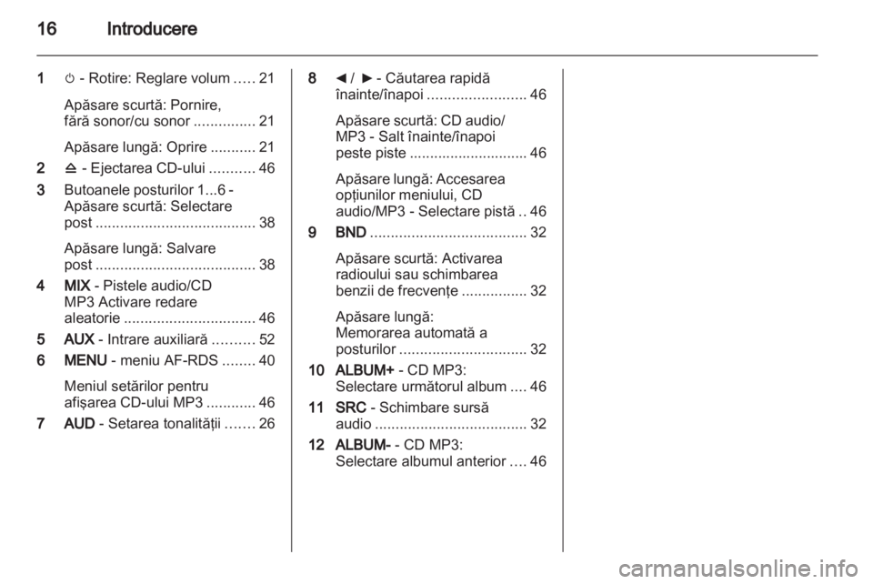 OPEL MOVANO_B 2012.5  Manual pentru sistemul Infotainment (in Romanian) 
