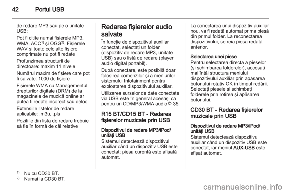 OPEL VIVARO 2013  Manual pentru sistemul Infotainment (in Romanian) 
