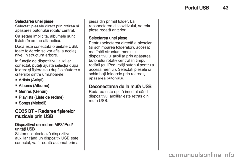 OPEL VIVARO 2013  Manual pentru sistemul Infotainment (in Romanian) 