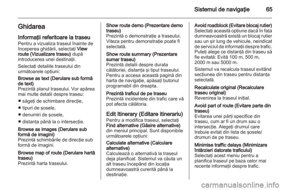 OPEL VIVARO 2013  Manual pentru sistemul Infotainment (in Romanian) 