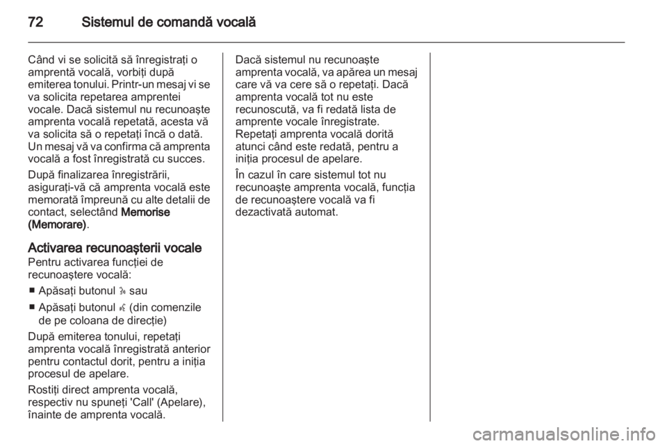 OPEL VIVARO 2013  Manual pentru sistemul Infotainment (in Romanian) 