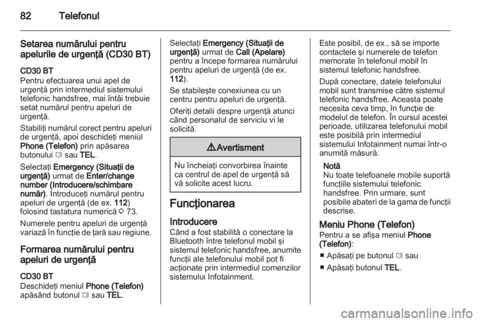 OPEL VIVARO 2013  Manual pentru sistemul Infotainment (in Romanian) 