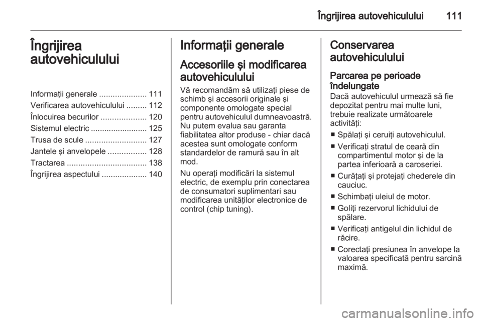 OPEL VIVARO 2011  Manual de utilizare (in Romanian) 