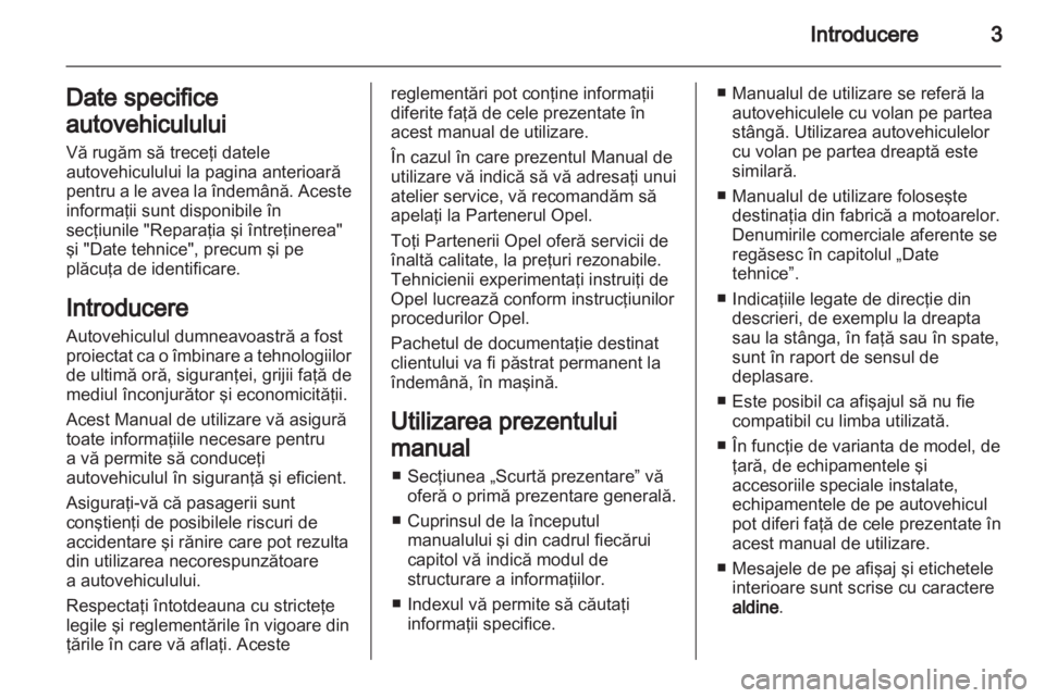 OPEL VIVARO 2011  Manual de utilizare (in Romanian) 