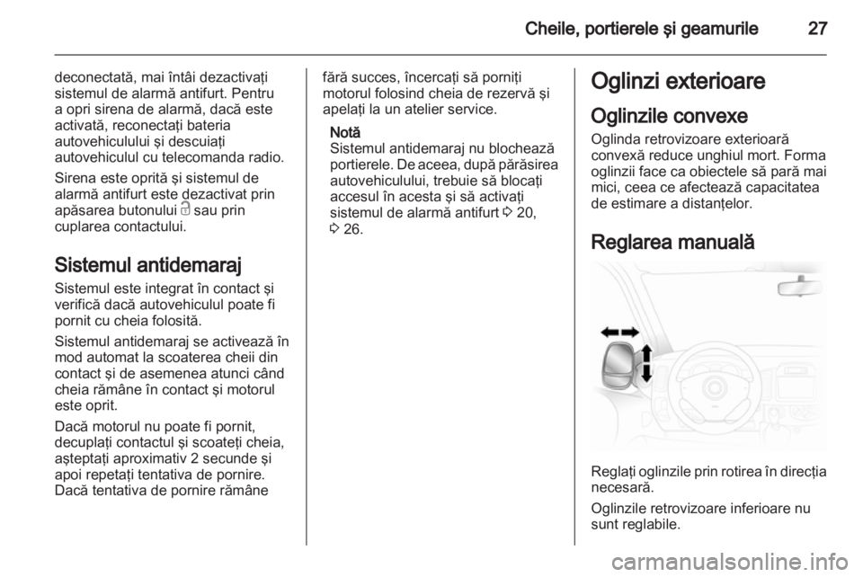 OPEL VIVARO 2011  Manual de utilizare (in Romanian) 