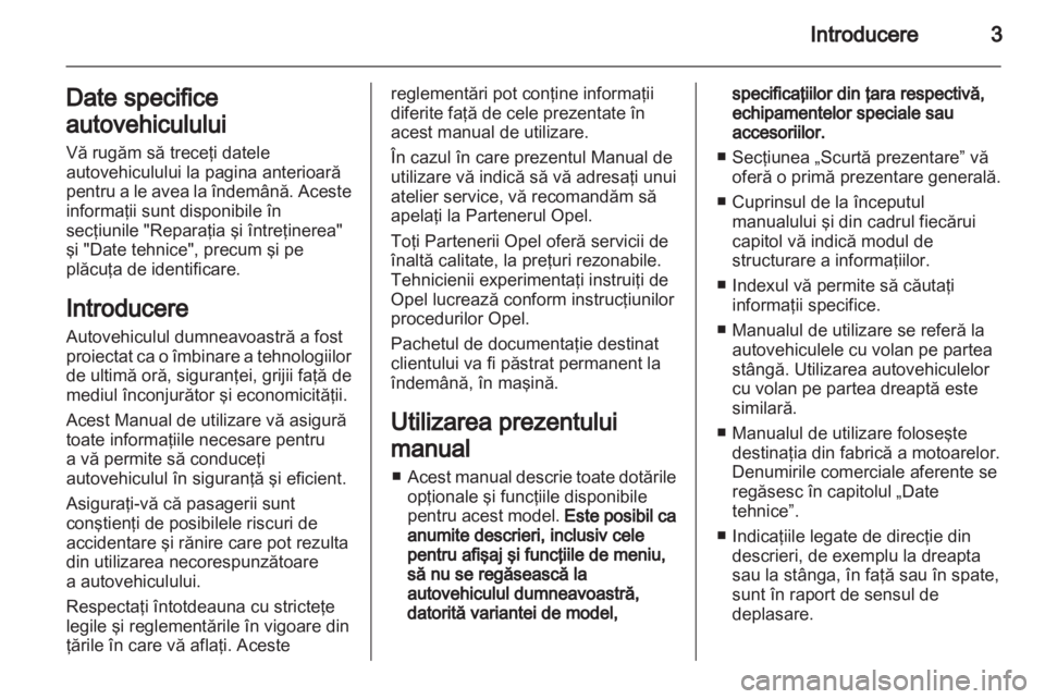 OPEL VIVARO 2011.5  Manual de utilizare (in Romanian) 