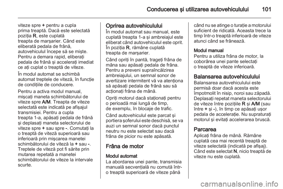 OPEL VIVARO 2012  Manual de utilizare (in Romanian) 