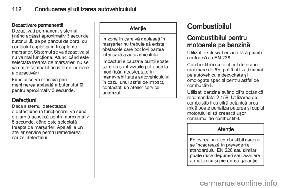 OPEL VIVARO 2012  Manual de utilizare (in Romanian) 