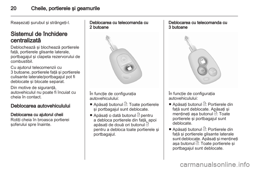 OPEL VIVARO 2012  Manual de utilizare (in Romanian) 
