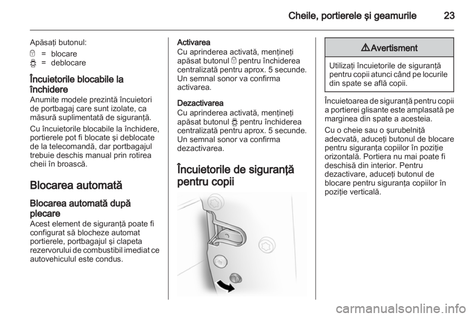 OPEL VIVARO 2012  Manual de utilizare (in Romanian) 