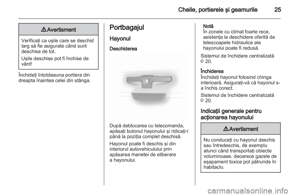 OPEL VIVARO 2012  Manual de utilizare (in Romanian) 