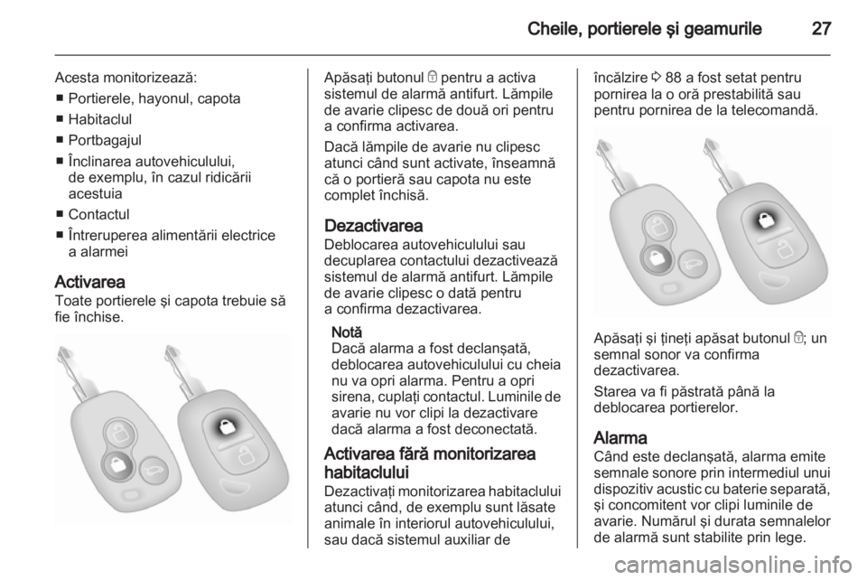 OPEL VIVARO 2012  Manual de utilizare (in Romanian) 