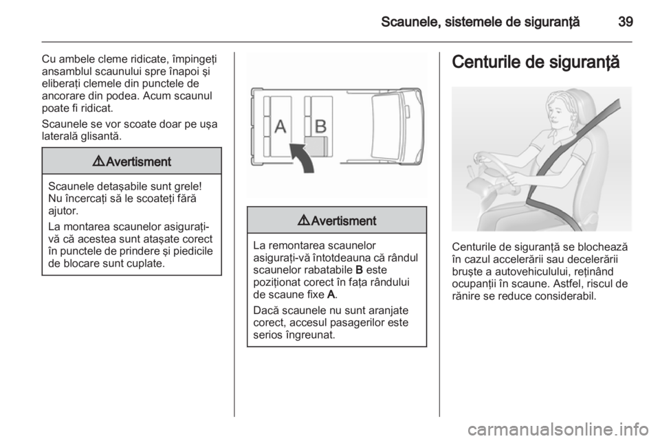 OPEL VIVARO 2012  Manual de utilizare (in Romanian) 