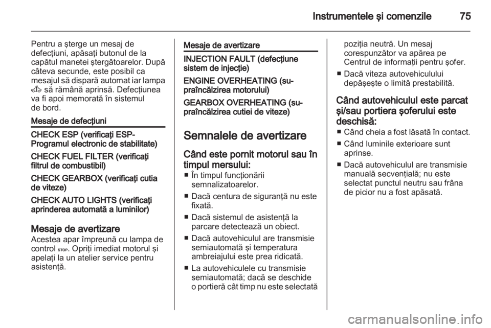 OPEL VIVARO 2012  Manual de utilizare (in Romanian) 