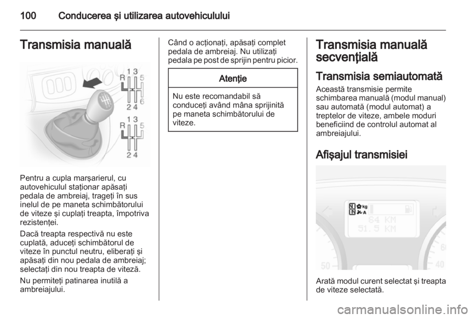 OPEL VIVARO 2013  Manual de utilizare (in Romanian) 