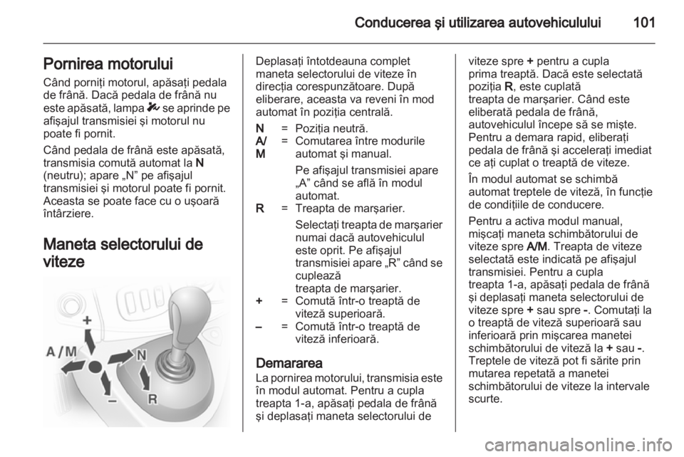 OPEL VIVARO 2013  Manual de utilizare (in Romanian) 