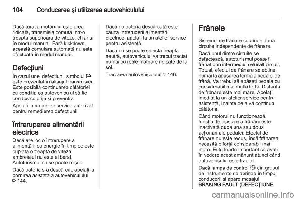 OPEL VIVARO 2013  Manual de utilizare (in Romanian) 