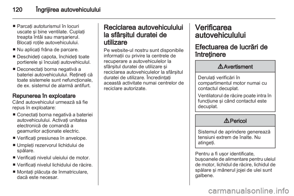 OPEL VIVARO 2013  Manual de utilizare (in Romanian) 