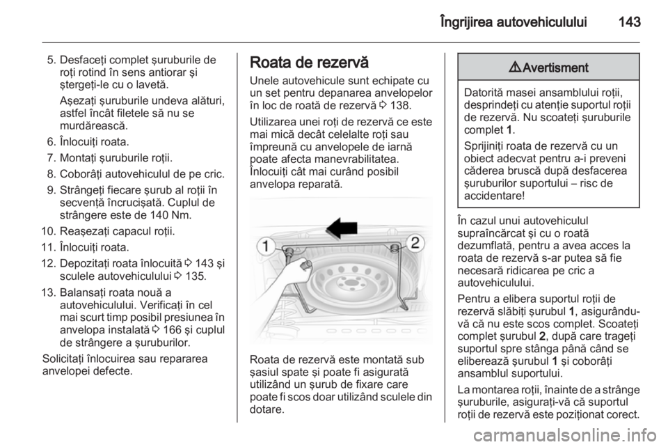 OPEL VIVARO 2013  Manual de utilizare (in Romanian) 