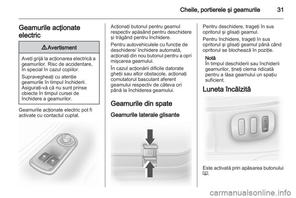 OPEL VIVARO 2013  Manual de utilizare (in Romanian) 
