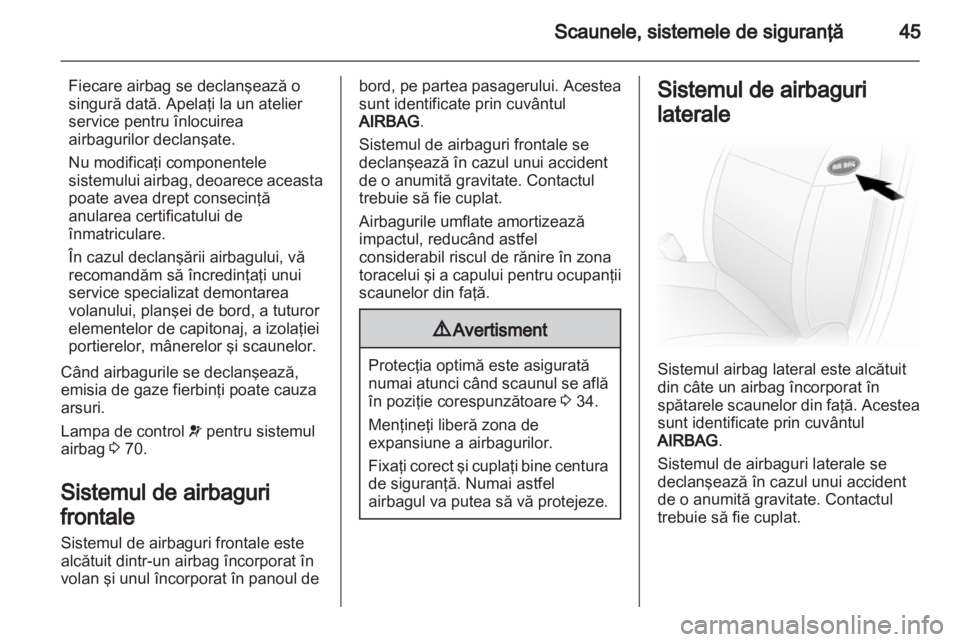 OPEL VIVARO 2013  Manual de utilizare (in Romanian) 