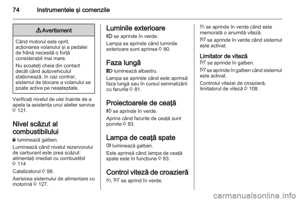 OPEL VIVARO 2013  Manual de utilizare (in Romanian) 