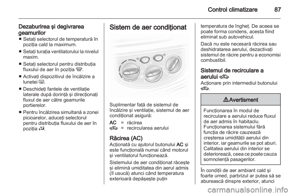 OPEL VIVARO 2013  Manual de utilizare (in Romanian) 