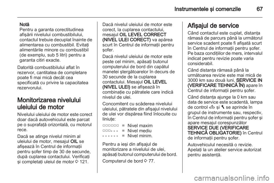 OPEL VIVARO 2013.5  Manual de utilizare (in Romanian) 