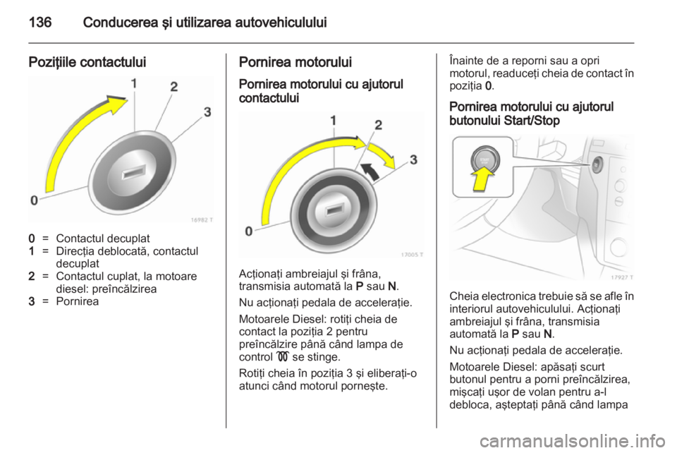 OPEL ZAFIRA 2010.5  Manual de utilizare (in Romanian) 