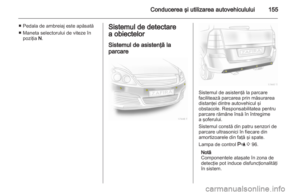 OPEL ZAFIRA 2010.5  Manual de utilizare (in Romanian) 