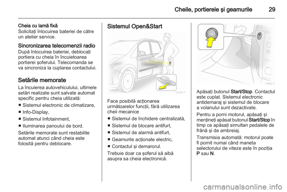 OPEL ZAFIRA 2010.5  Manual de utilizare (in Romanian) 