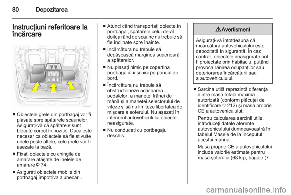OPEL ZAFIRA 2010.5  Manual de utilizare (in Romanian) 