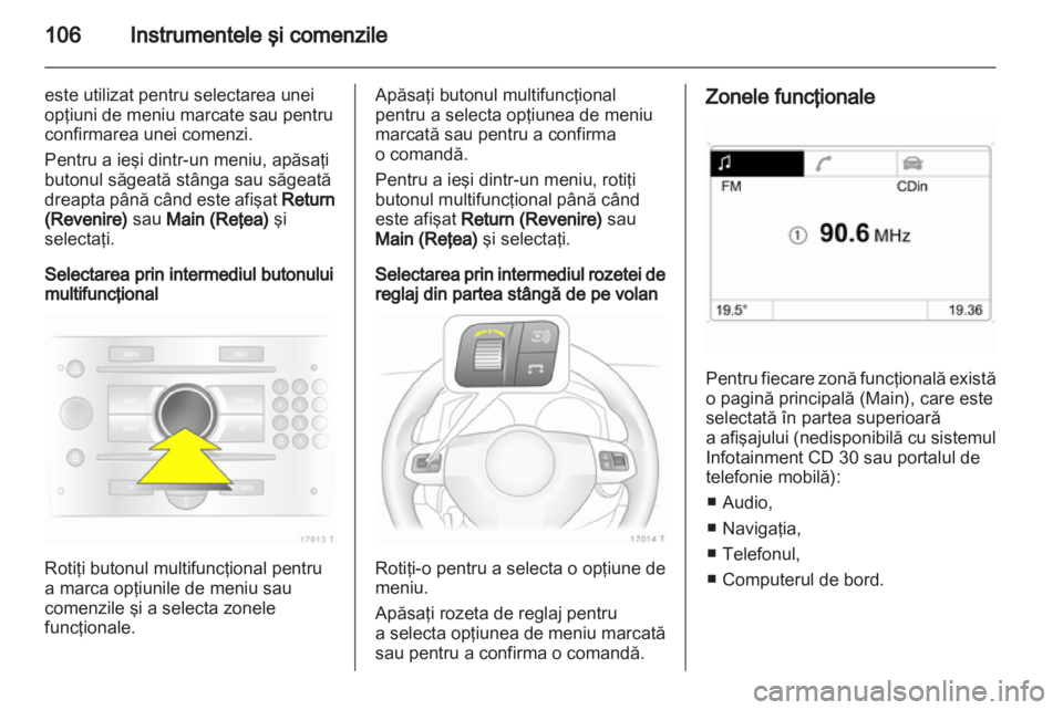 OPEL ZAFIRA 2011  Manual de utilizare (in Romanian) 