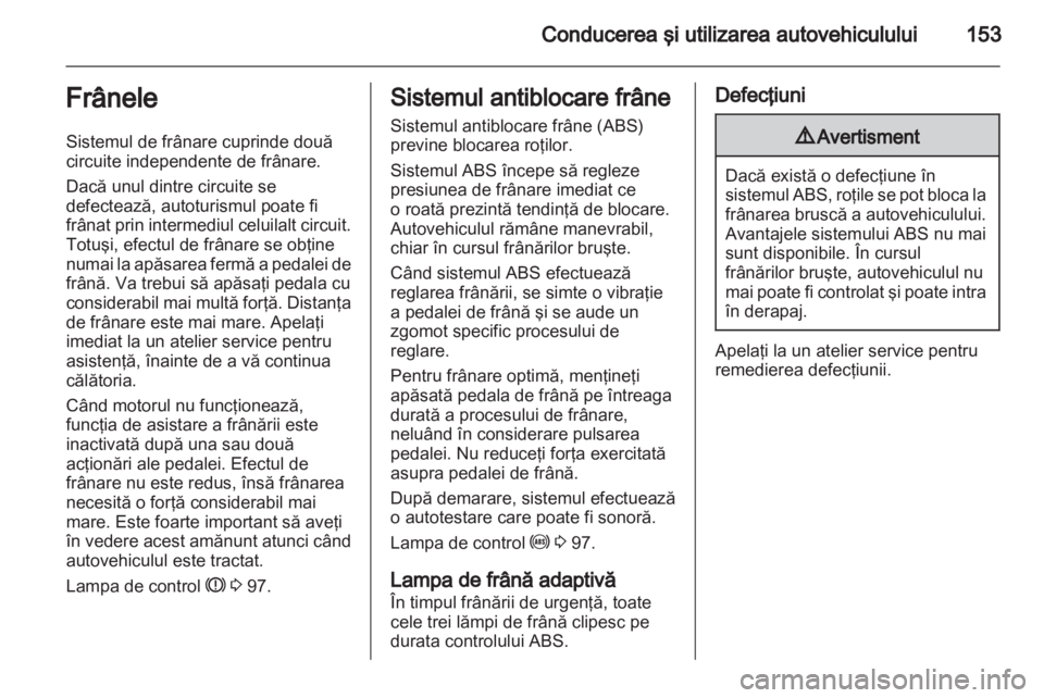 OPEL ZAFIRA 2011  Manual de utilizare (in Romanian) 