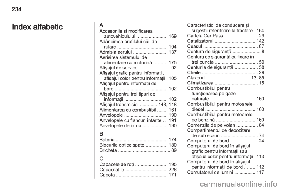 OPEL ZAFIRA 2011  Manual de utilizare (in Romanian) 