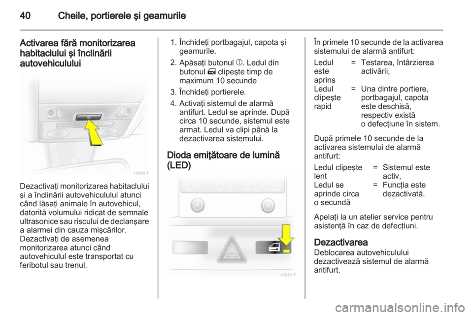 OPEL ZAFIRA 2011  Manual de utilizare (in Romanian) 