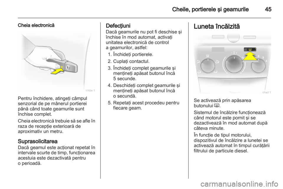 OPEL ZAFIRA 2011  Manual de utilizare (in Romanian) 