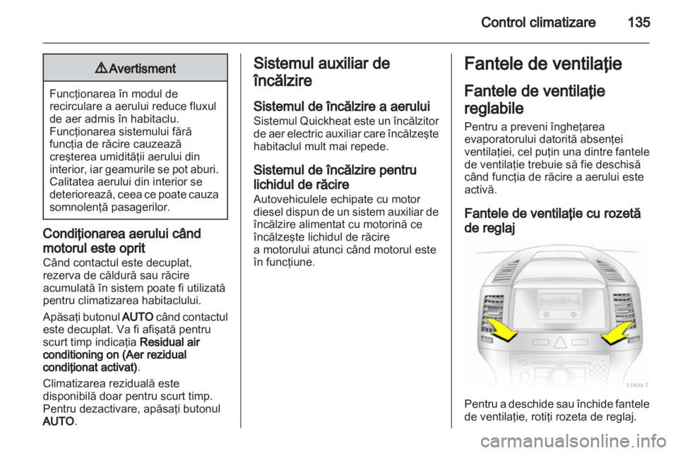 OPEL ZAFIRA 2011.5  Manual de utilizare (in Romanian) 