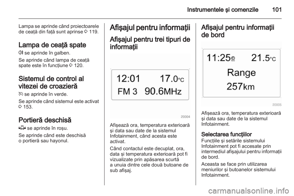 OPEL ZAFIRA 2012  Manual de utilizare (in Romanian) 