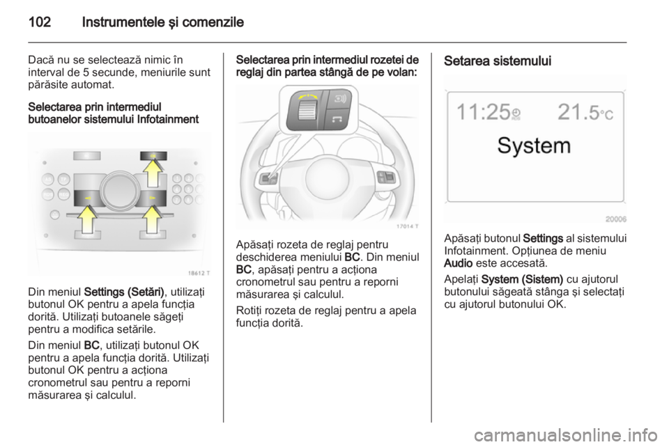 OPEL ZAFIRA 2012  Manual de utilizare (in Romanian) 