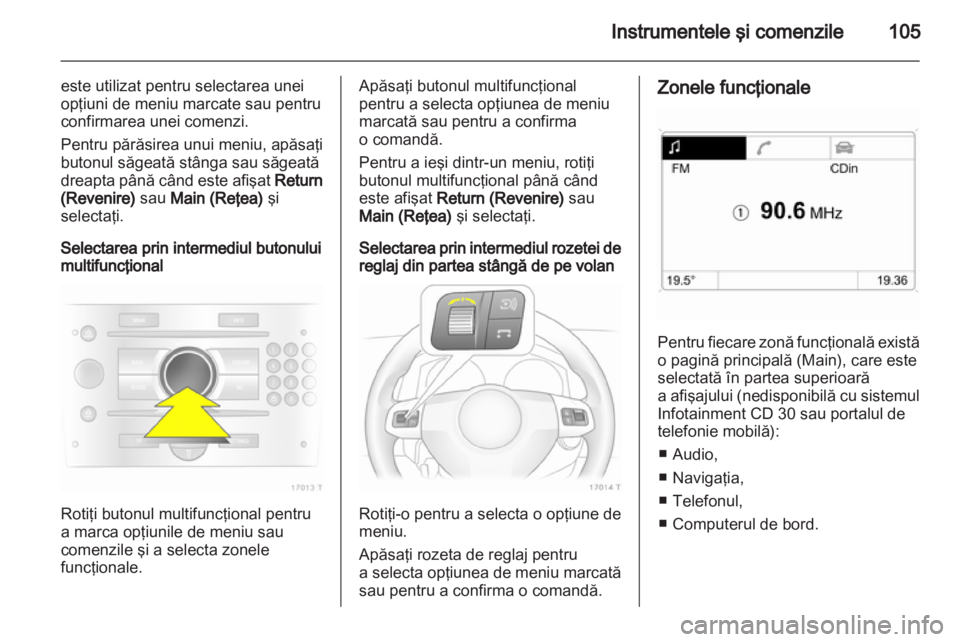 OPEL ZAFIRA 2012  Manual de utilizare (in Romanian) 
